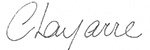 Chantal Lamarre Signature